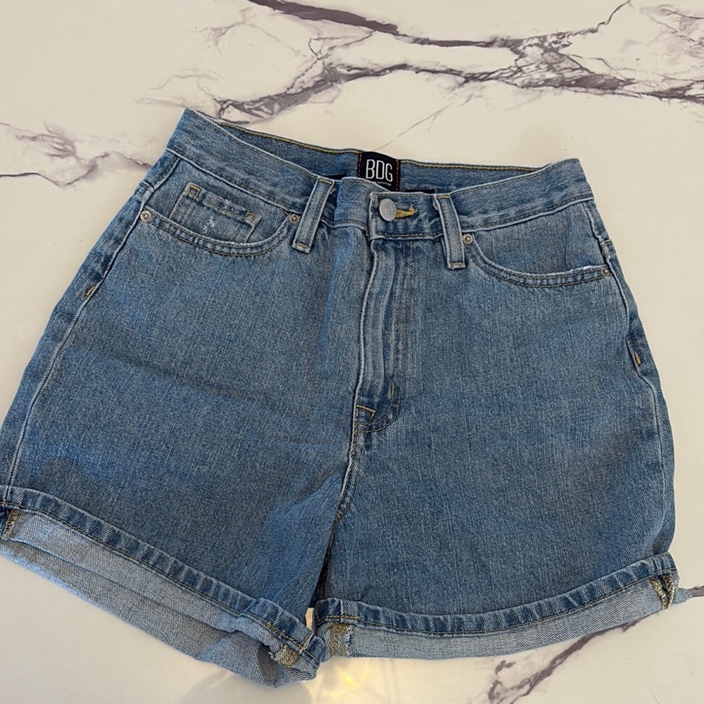 BDG Mom High Rise Denim Shorts